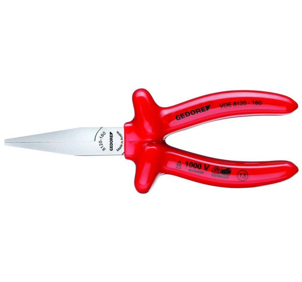 Pince à becs plats VDE avec isolation par trempage VDE