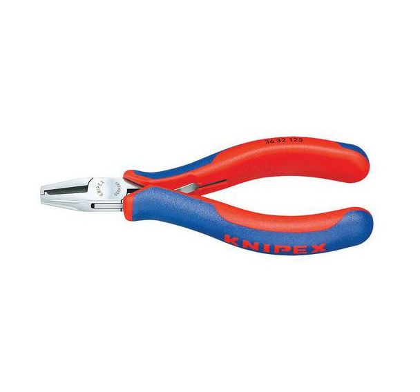 Pince à composants pour l'électronique avec gaines bi-matière 125 mm _ 36 32 125