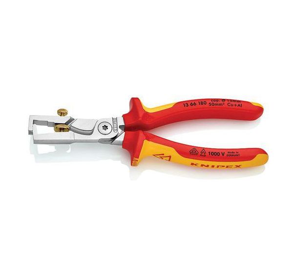 Pince à dénuder avec coupe-câble Strix -13 66 180 SB- Knipex
