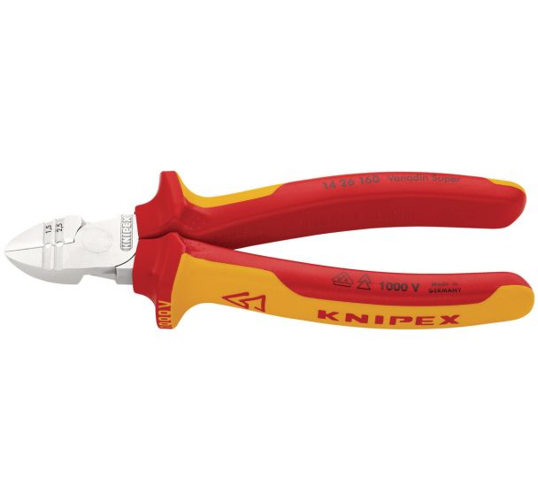 Pince à dénuder coupante isolées par gaines bimatière - Knipex