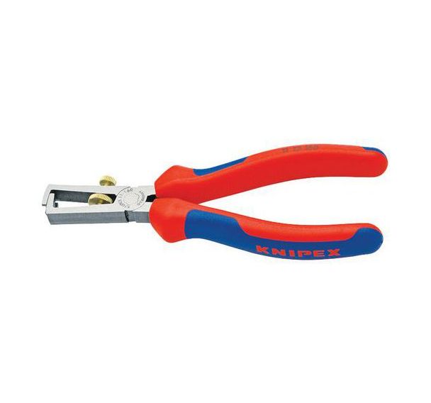 Pince à dénuder noire atramentisée avec gaines bi-matière 160 mm _ 11 12 160