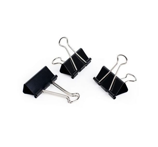 Pince à dessin clip 51 mm -écartement 25 mm (lot de 12 pièces)