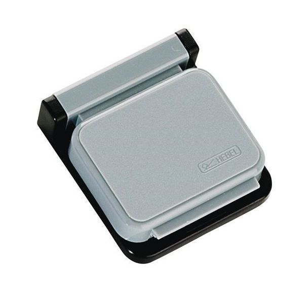 Pince à papier Hebel - fixation magnétique - Larg:3.6 cm - Gris