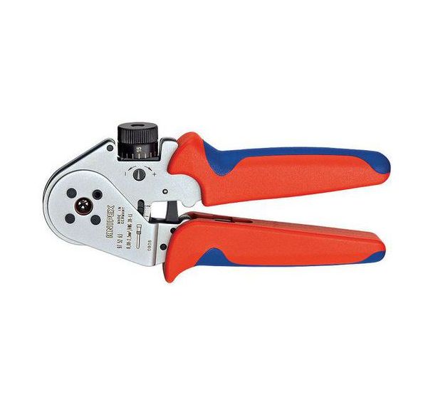 Pince à sertir à quatre points pour contacts tournés chromée 180 mm _ 97 52 63