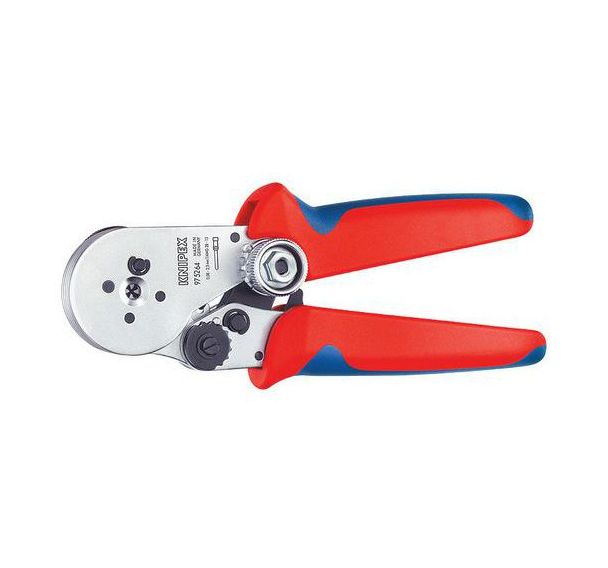 Pince à sertir à quatre points pour contacts tournés chromée 180 mm _ 97 52 64