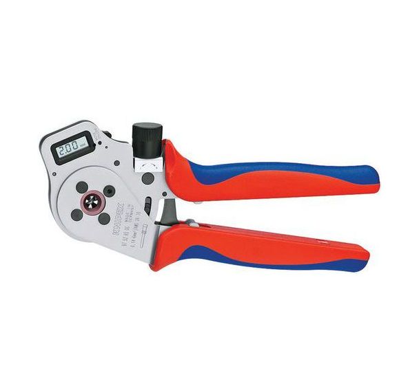 Pince à sertir à quatre points pour contacts tournés chromée 250 mm