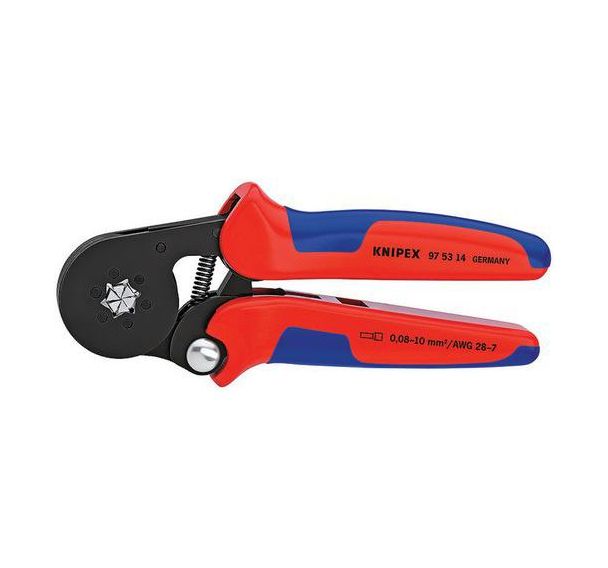 Pince à sertir auto-ajustable pour embouts de câble brunie 180 mm _ 97 53 14 SB