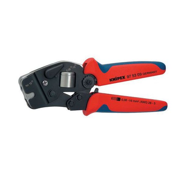 Pince à sertir auto-ajustable pour embouts de câble brunie 190 mm _ 97 53 09 SB