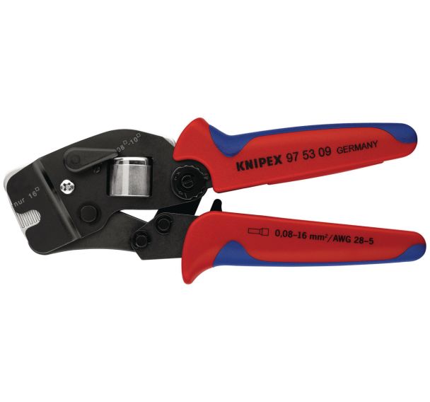 Pince à sertir auto réglable pour manchons d'extrémité de fil - Knipex