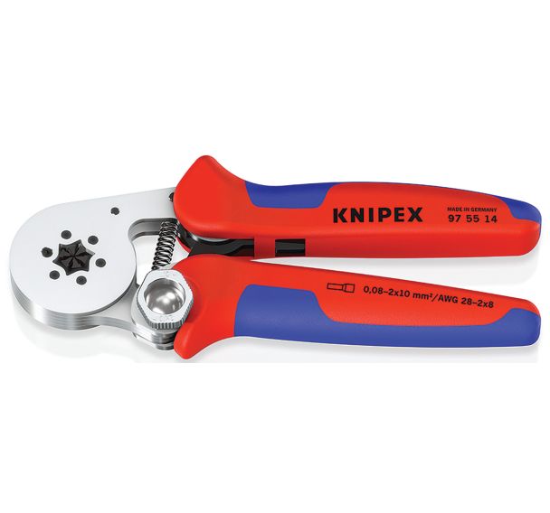Pince à sertir automatique embouts de 0,08 à 10mm² chromée - KNIPEX