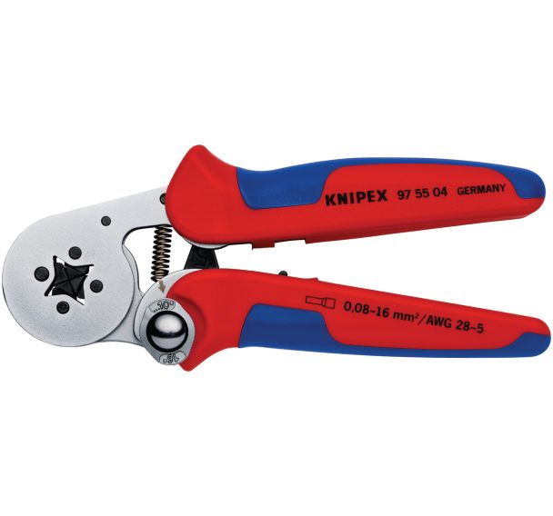 Pince à sertir automatique embouts de 0,08 à 16mm² chromée - KNIPEX