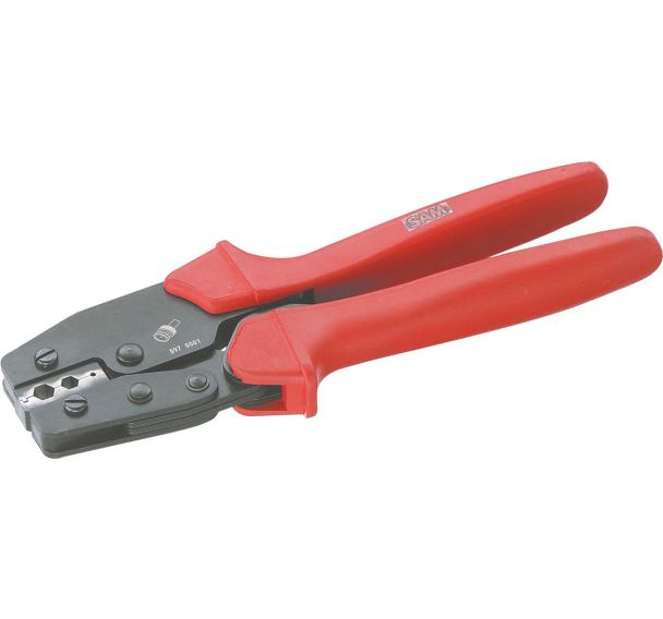 Pince à sertir les cosses plates et à fourches à crémaillère