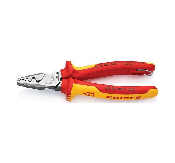 Pince à sertir pour embouts de câble - 97 78 180 T - Knipex