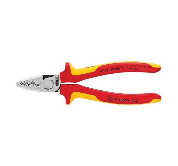 Pince à sertir pour embouts de câble 180 mm _ 97 78 180