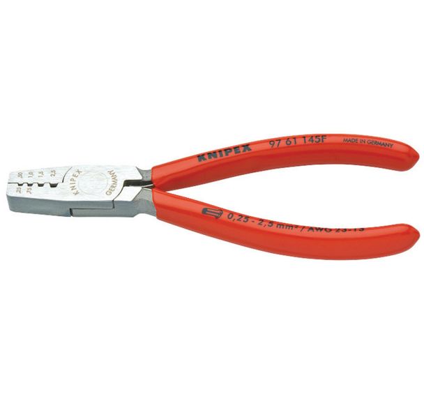 Pince à sertir pour embouts de câble gainées en plastique 145 mm _ 97 61 145 F