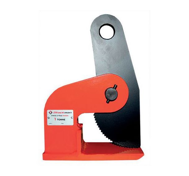 Pince à tôle grande stabilité à prise horizontale basse 1 T