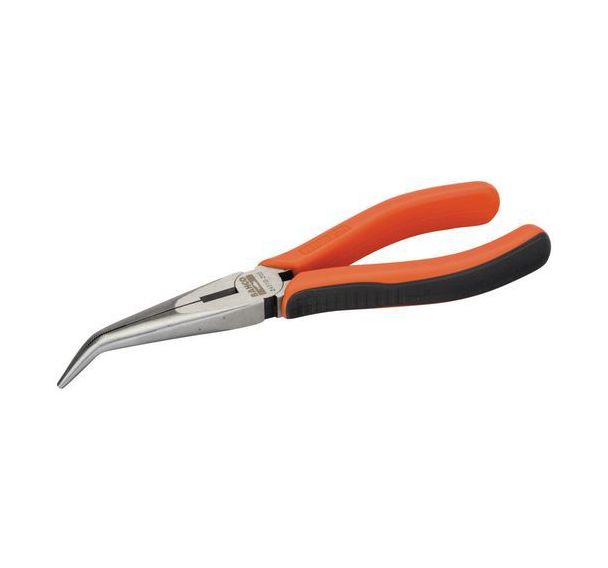 Pince bec demi-rond coudée 45° 210mm