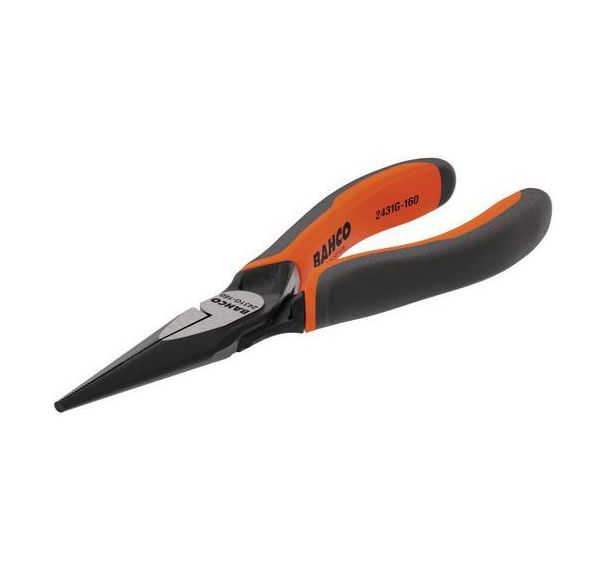 Pince bec demi-rond sans bord tranchant ouverture automatique - Bahco