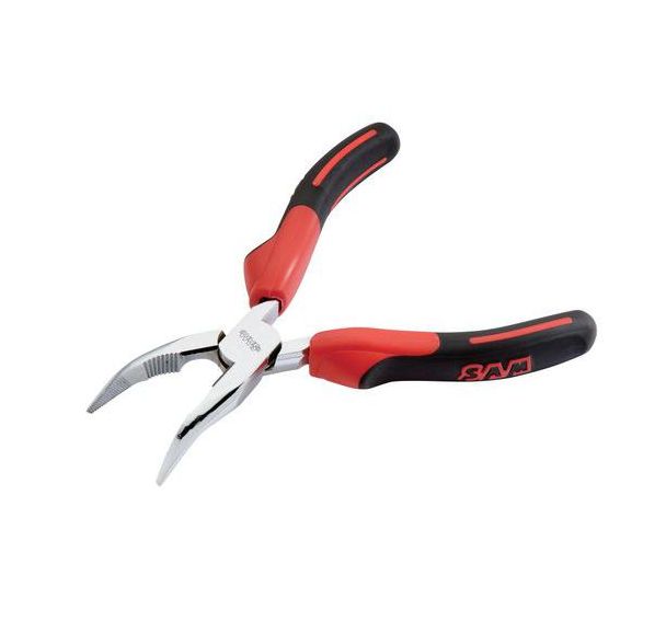 Pince bec demi rond coude bimatiere avec ressort 200 mm Réf: 239-R20G