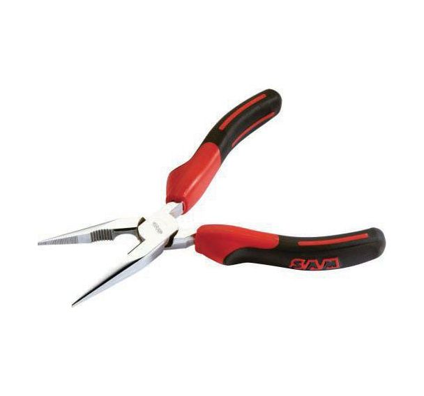 Pince bec demi rond droit bimatiere avec ressort 200 mm Réf: 237-R20G
