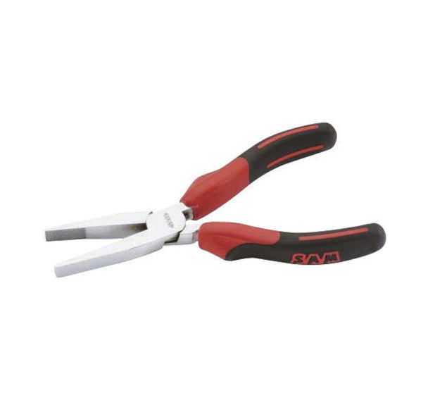 Pince bec plat avec ressort chromée polie - Ref. : 236-R16G