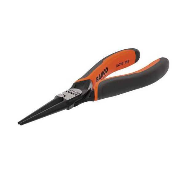 Pince bec rond ERGO poignée bimatière et phosphatée 160mm