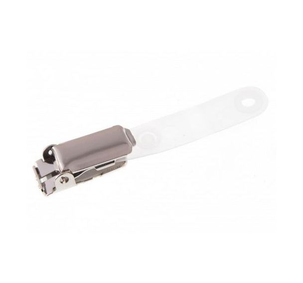 Pince bretelle avec lanière plastique