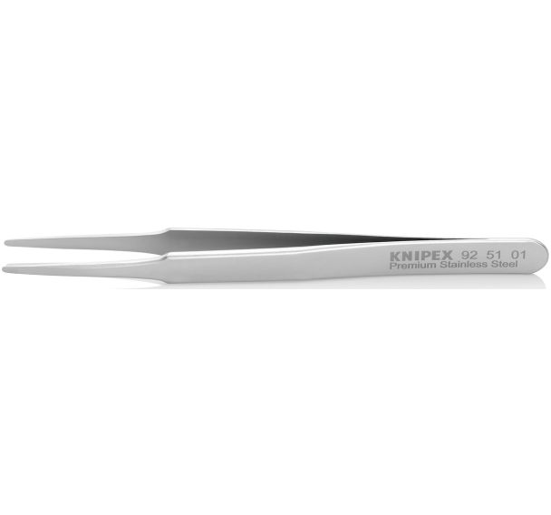 Pince brucelle acier inoxydable 120mm lisse arondie