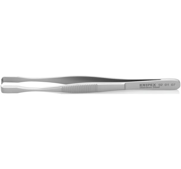 Pince brucelle acier inoxydable 143mm pointes à 90°