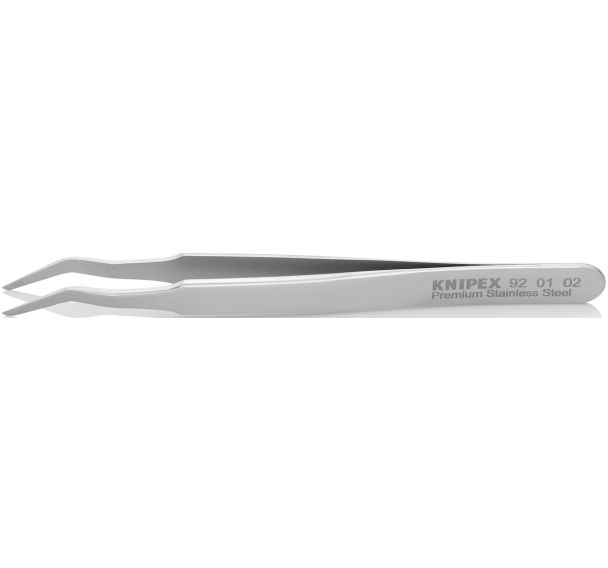 Pince brucelle acier inoxydable SMD 120mm coudée à 35°