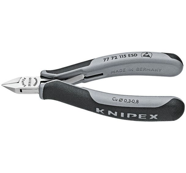 Pince coupante de côté pour l'électronique ESD gainée 115mm_7772115ESD