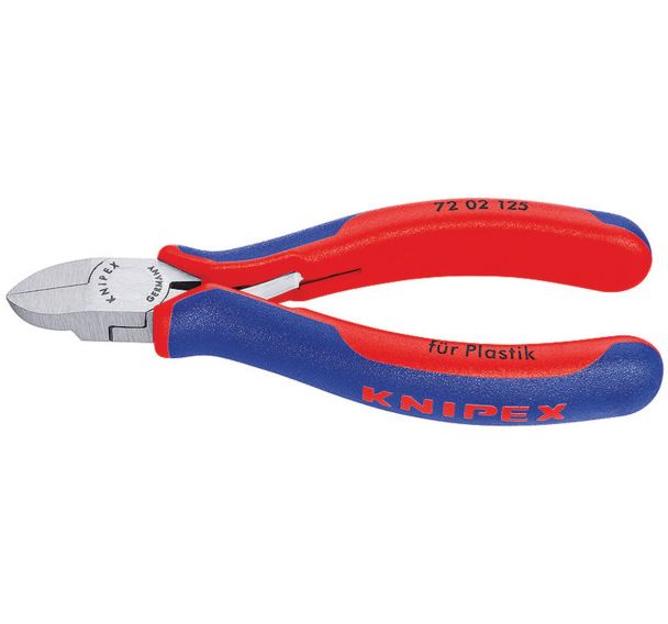 Pince coupante de côté pour plastique avec gaines bi-matière 125 mm
