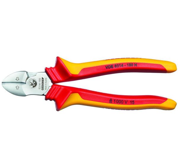 Pince coupante diagonale VDE-Power avec isolation de la gaine 180 mm