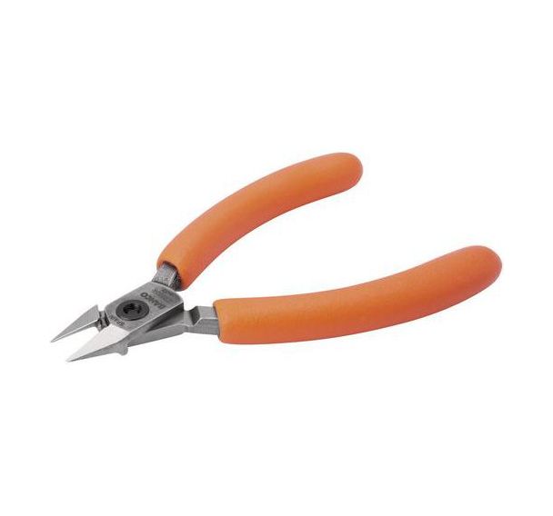 Pince coupante diagonale tête effilée et allégée PVC orange