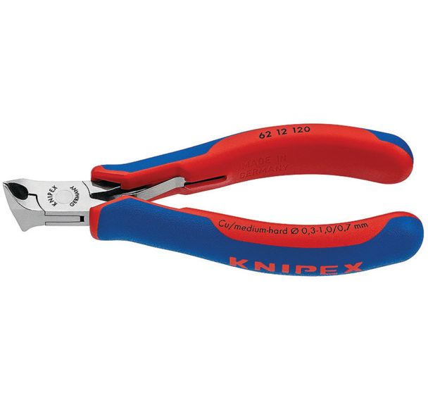Pince coupante oblique pour l'électronique avec gaines 120 mm
