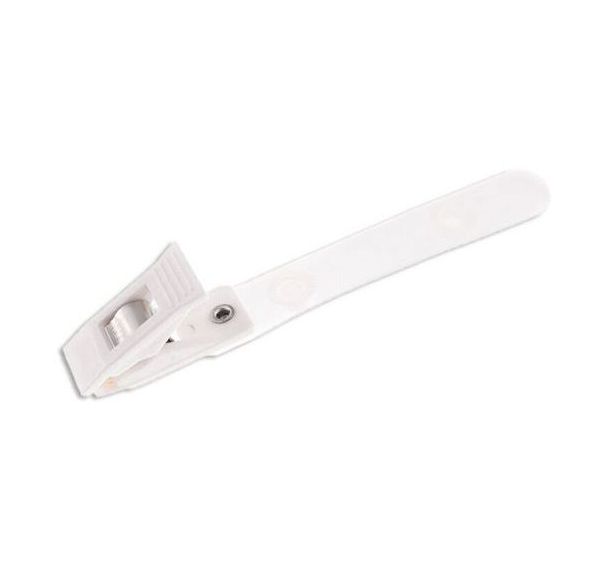 Pince crocodile plastique avec lanière - Paquet de 100 - Sogedex