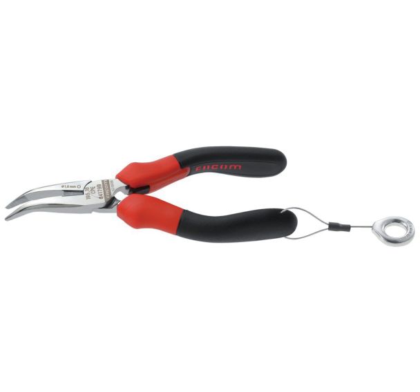 Pince demi-ronde becs coudés longs SLS