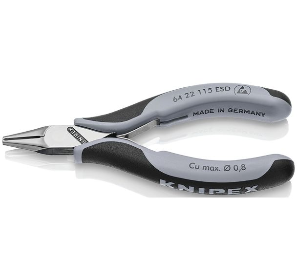 Pince électronique coupante devant petit biseau 115mm ESD