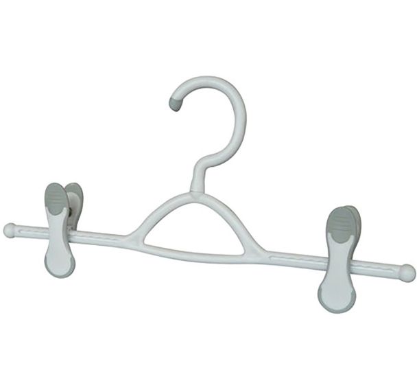 Pince jupe pantalon 2 clips antiglissants bimatière