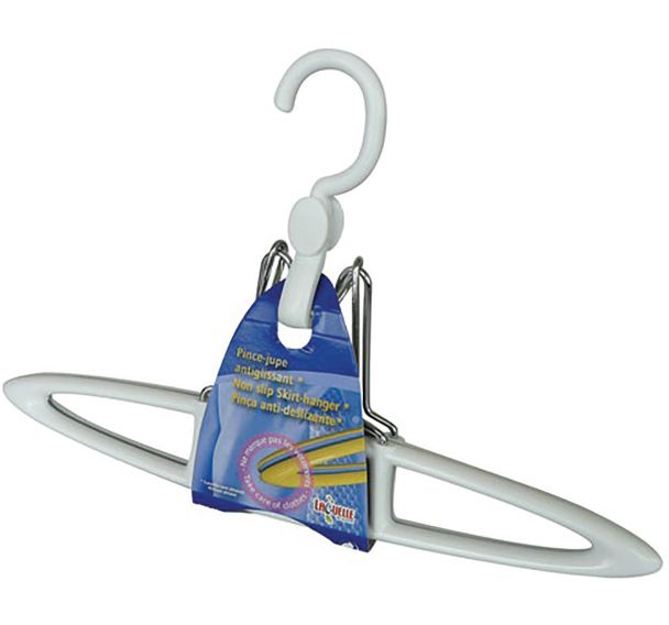 Pince jupe pantalon barrettes antiglissantes blanc
