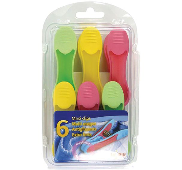 Pince linge Maxi x6 bimatière