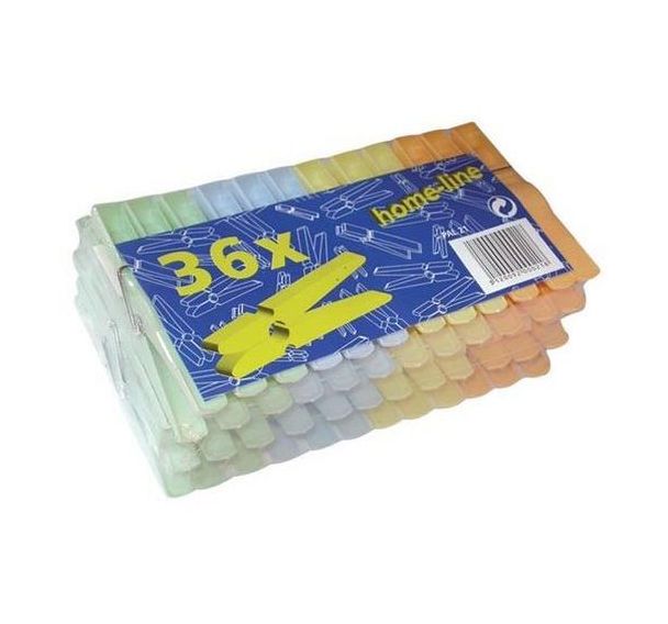 Pince linge plastique - Lot de 36