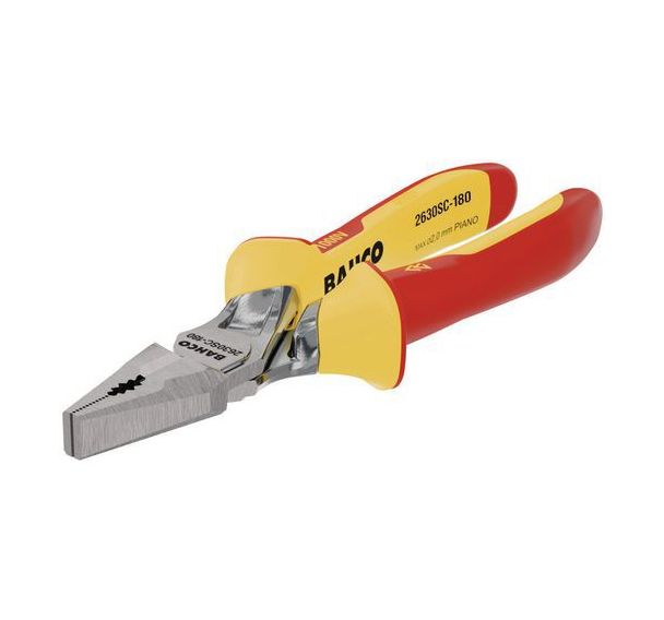 Pince mixtes renforcée bi-matière isolée chromée 180mm