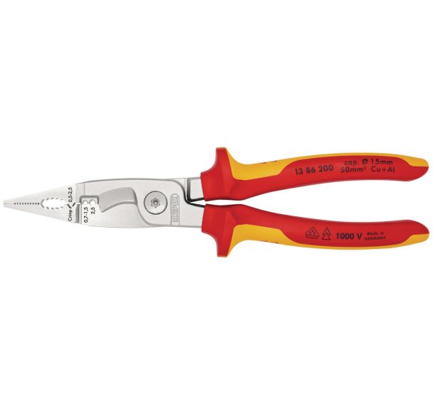 Pince multifonctionnelle pour l'installation électrique  - Knipex