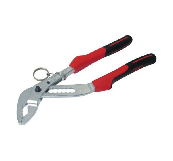 Pince multiprise bimat. a bouton poussoir avec clip inox fme
