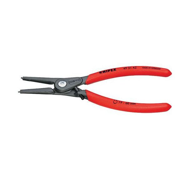 Pince précision p/ circlips grise atramentisée 180 mm Réf: 49 31 A2