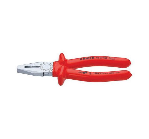 Pince universelle chromée isolées par surmoulage certifiées VDE 180 mm