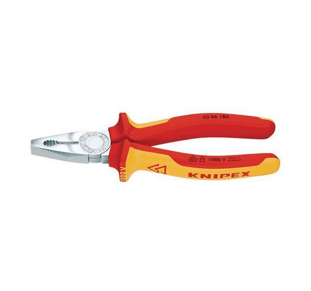 Pince universelle isolée chromée Knipex 1000V VDE