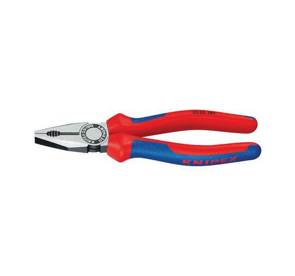 Pince universelle noire atramentisée avec gaines bi-matière 160 mm