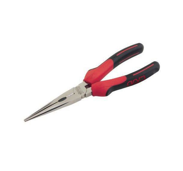 Pinces à bec demi-rond droit chromées polies _ 237G